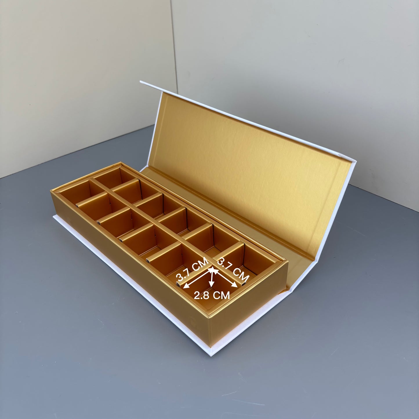 10PCS 12-cells Luxury Chocolate Bonbon Box and Bag