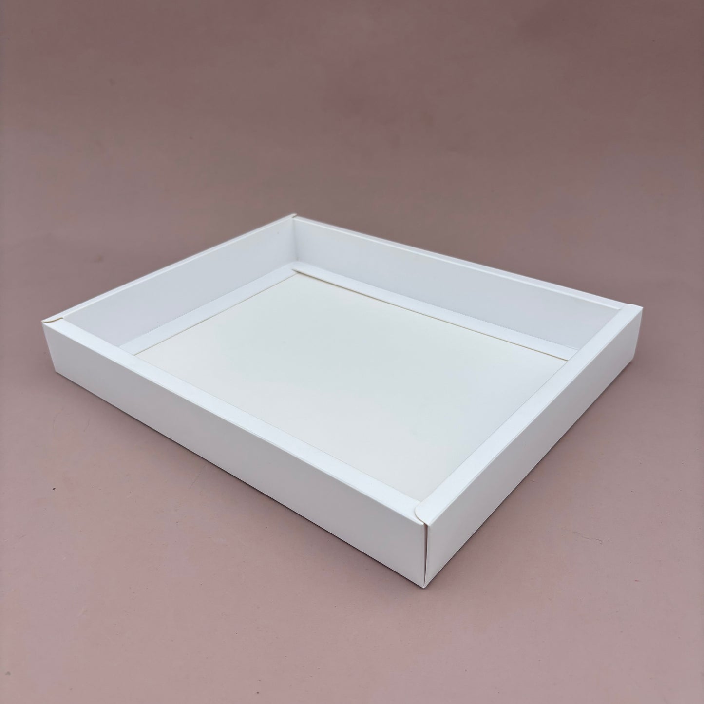 10PCS White Paper Base Clear Cover Box for Dessert Charcuterie Pastry - Big