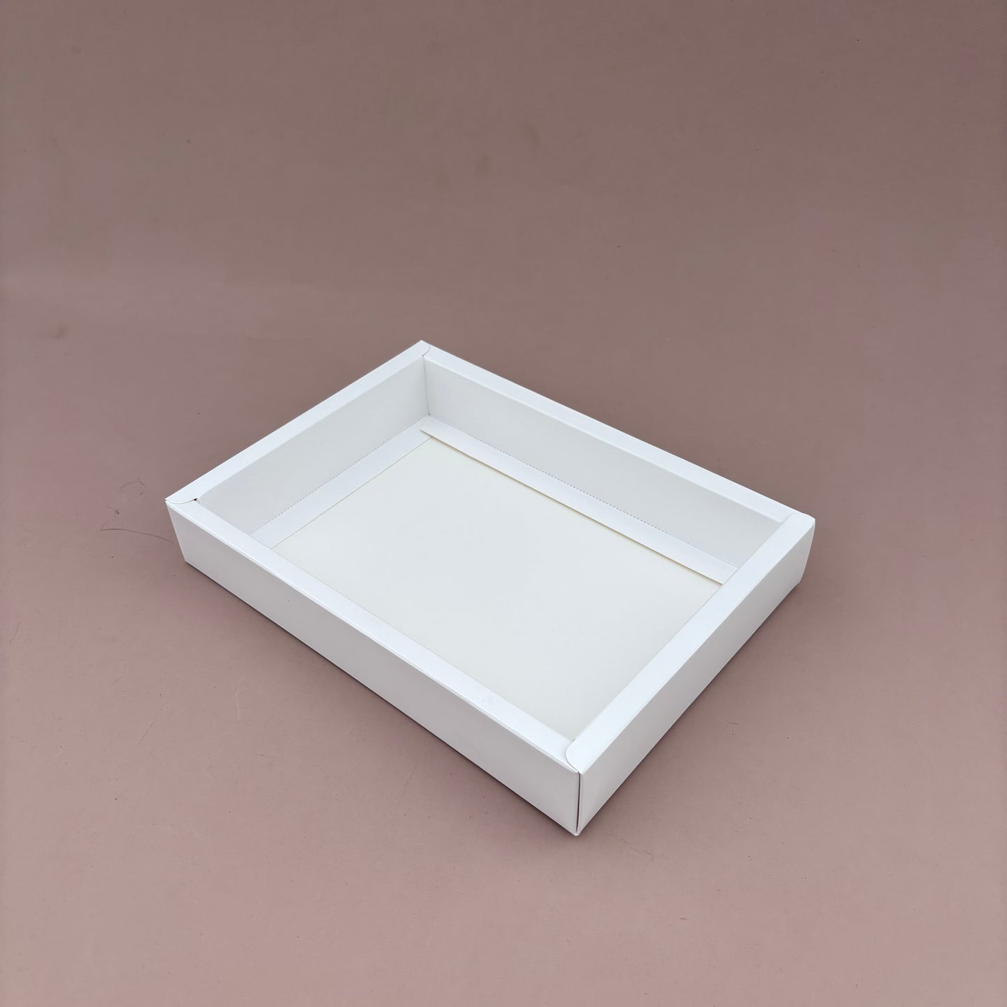 10PCS White Paper Base Clear Cover Box for Dessert Sweet Pastry - Small