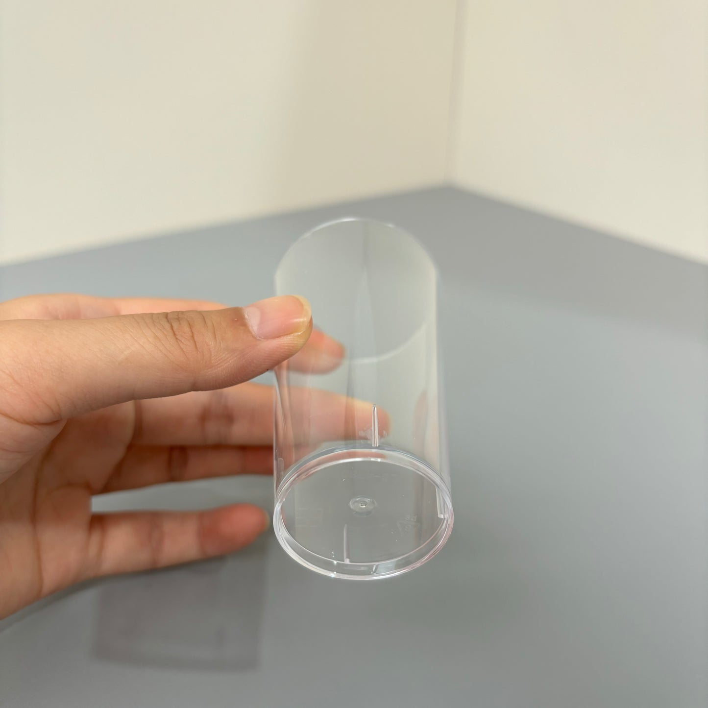 100PCS 3OZ clear acrylic round shooter cup with clear spoon