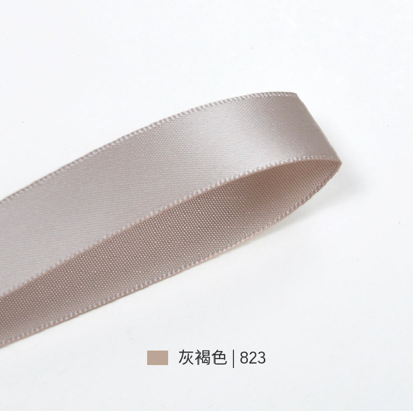 Beige & Brown Series Double Face Satin Ribbon