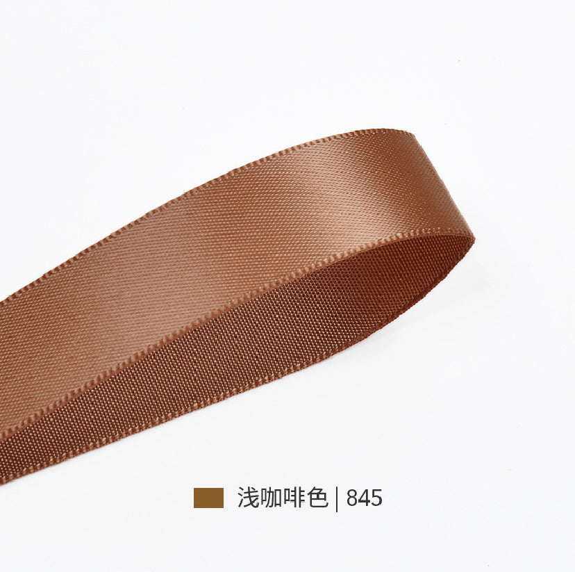 Beige & Brown Series Double Face Satin Ribbon