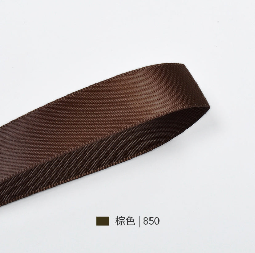 Beige & Brown Series Double Face Satin Ribbon