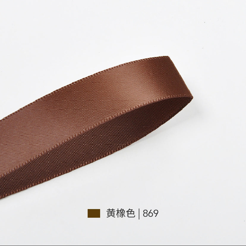 Beige & Brown Series Double Face Satin Ribbon