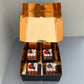 10PCS Rose Gold Paper Card Box for 4 Mini Cakes