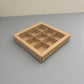 10PCS 4/9/16/25-cells kraft chocolate box with clear sleeve