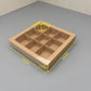 10PCS 4/9/16/25-cells kraft chocolate box with clear sleeve