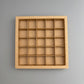 10PCS 4/9/16/25-cells kraft chocolate box with clear sleeve