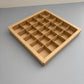 10PCS 4/9/16/25-cells kraft chocolate box with clear sleeve
