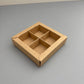 10PCS 4/9/16/25-cells kraft chocolate box with clear sleeve