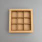10PCS 4/9/16/25-cells kraft chocolate box with clear sleeve