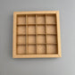 10PCS 4/9/16/25-cells kraft chocolate box with clear sleeve
