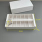 20PCS 12-macarons white paper drawer box