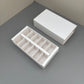 20PCS 12-macarons white paper drawer box