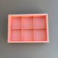 20PCS 6-compartments mooncake & cookies box with clear sleeve