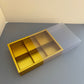 20PCS 6-compartments mooncake & cookies box with clear sleeve