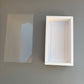 20PCS White Paper Base Box With Clear Lid for cookies & strawberries