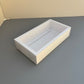 20PCS White Paper Base Box With Clear Lid for cookies & strawberries