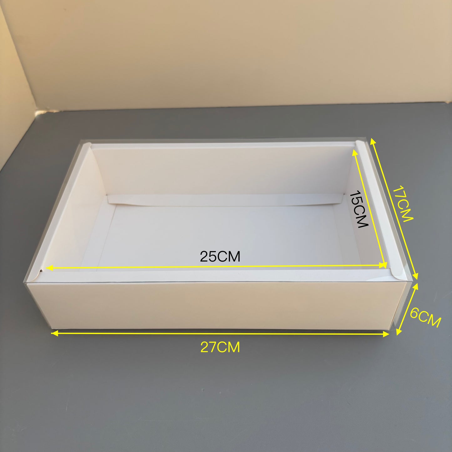 20PCS White Paper Base Box With Clear Lid for cookies & strawberries