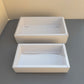 20PCS White Paper Base Box With Clear Lid for cookies & strawberries