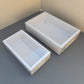 20PCS White Paper Base Box With Clear Lid for cookies & strawberries