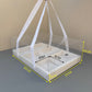 10PCS 6-compartments white base box with clear lid & ribbon