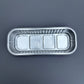 100PCS 200ML Aluminum Bakery Pan Baking with Clear Cover