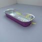 100PCS 200ML Aluminum Bakery Pan Baking with Clear Cover