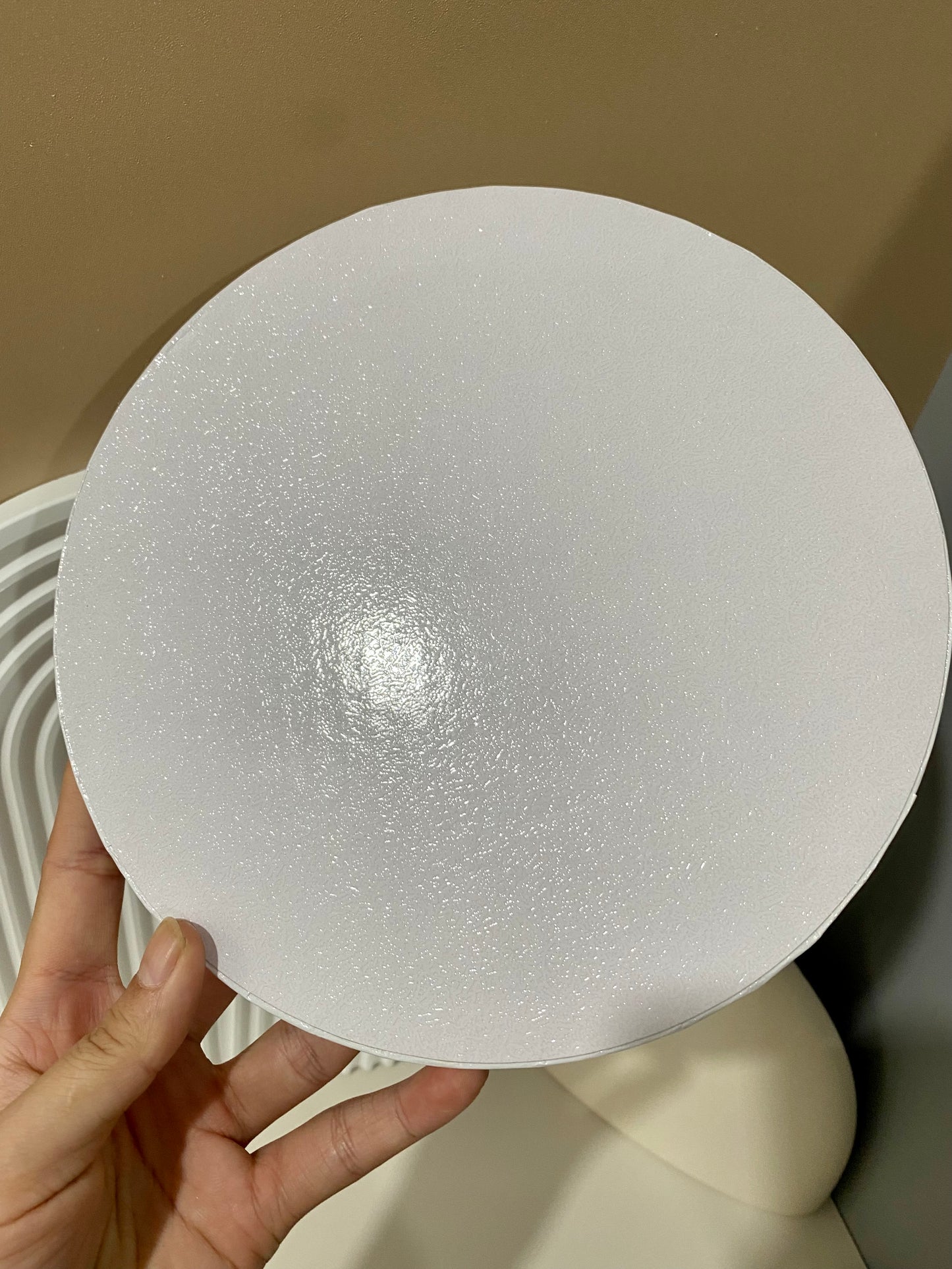 10 PCS Cake Drums Round 1/2 Inch Thick Waterproof Greaseproof White/Black Cake Board