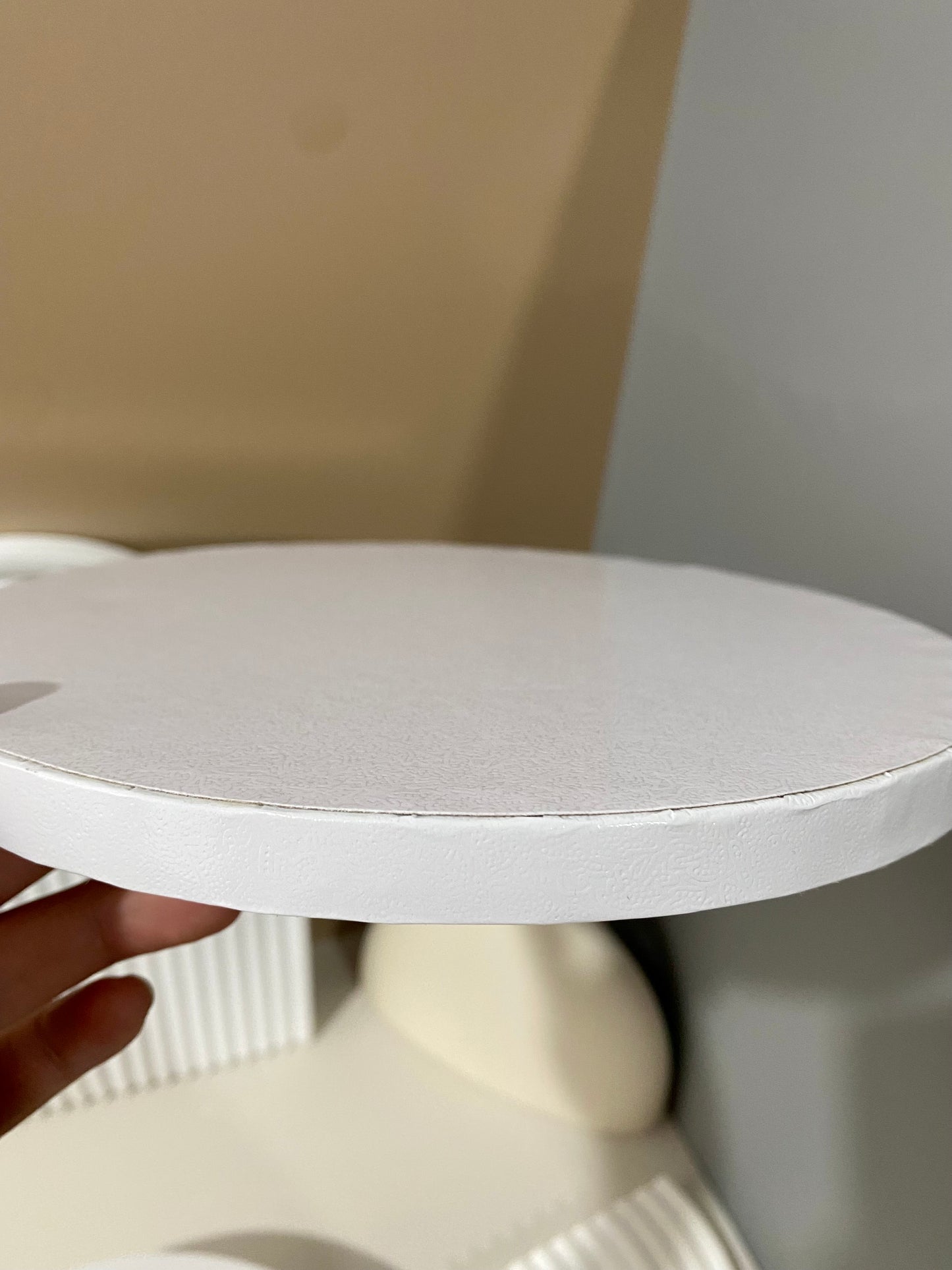 10 PCS Cake Drums Round 1/2 Inch Thick Waterproof Greaseproof White/Black Cake Board