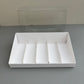 10 Boxes 5-paper Inserts Chocolate Bar & Popsicle Dessert Paper Base Box With Clear Lid