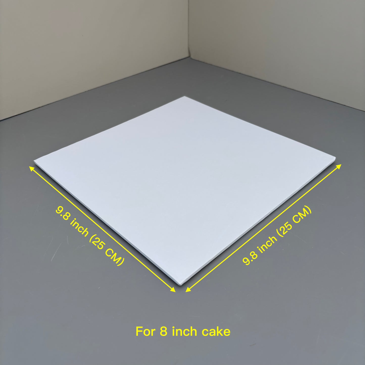 10 PCS Hard White Square Cake Boards for 4/5/6/8 Inch Cake