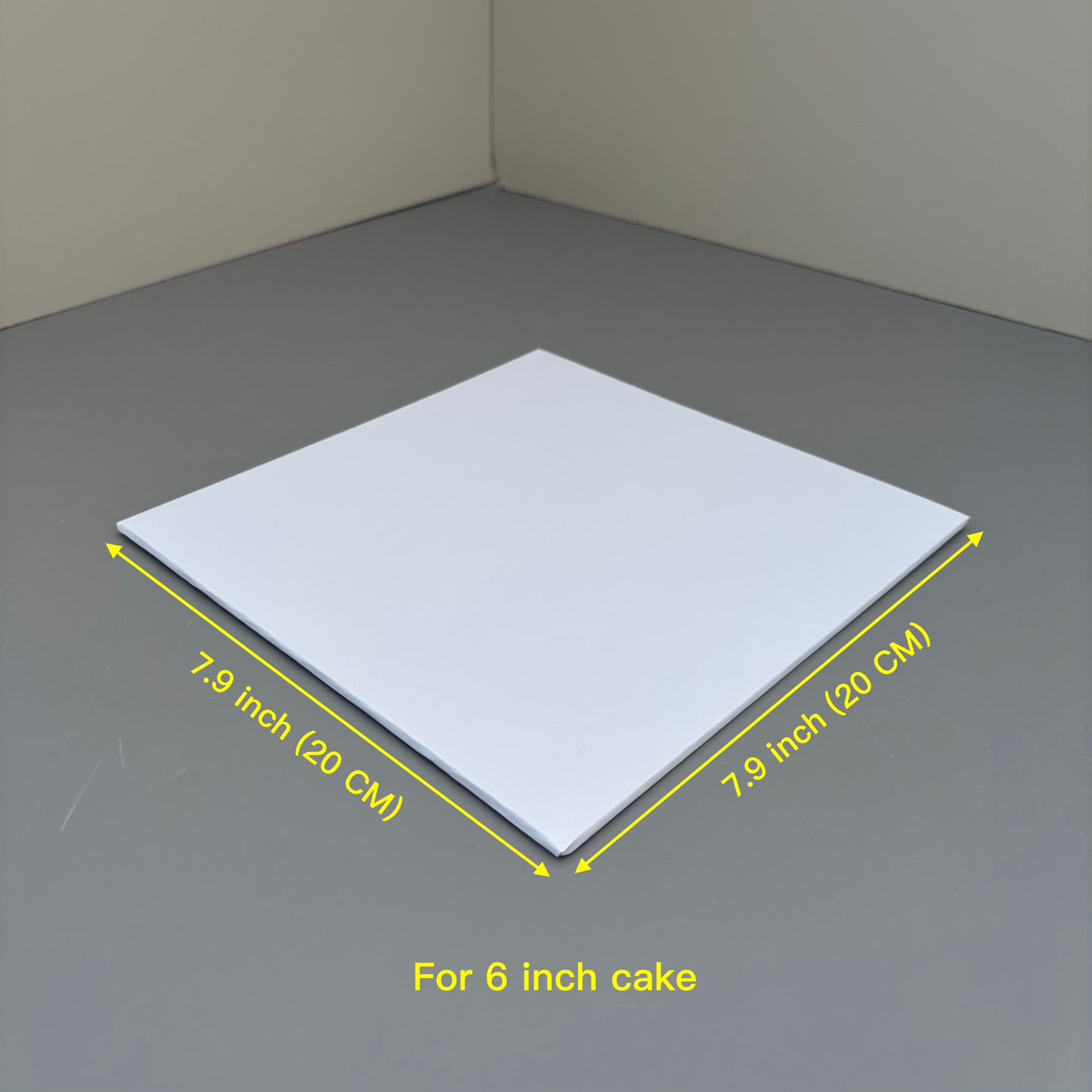10 PCS Hard White Square Cake Boards for 4/5/6/8 Inch Cake