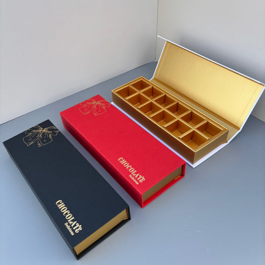 10PCS 12-cells Luxury Chocolate Bonbon Box and Bag