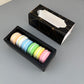 20PCS Small Black Gold Stamping Paper Drawer Box for Macaron