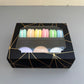 20PCS Big Black Gold Stamping Paper Drawer Box for Macaron