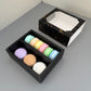 20PCS Big Black Gold Stamping Paper Drawer Box for Macaron