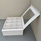 20PCS 12-compartments wholesale white bakery paper box with window