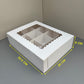 20PCS 12-compartments wholesale white bakery paper box with window