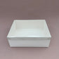 10PCS White Paper Base Pastry Box With Clear Lid