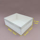 10PCS White Paper Base Pastry Box With Clear Lid