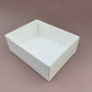 10PCS White Paper Base Pastry Box With Clear Lid