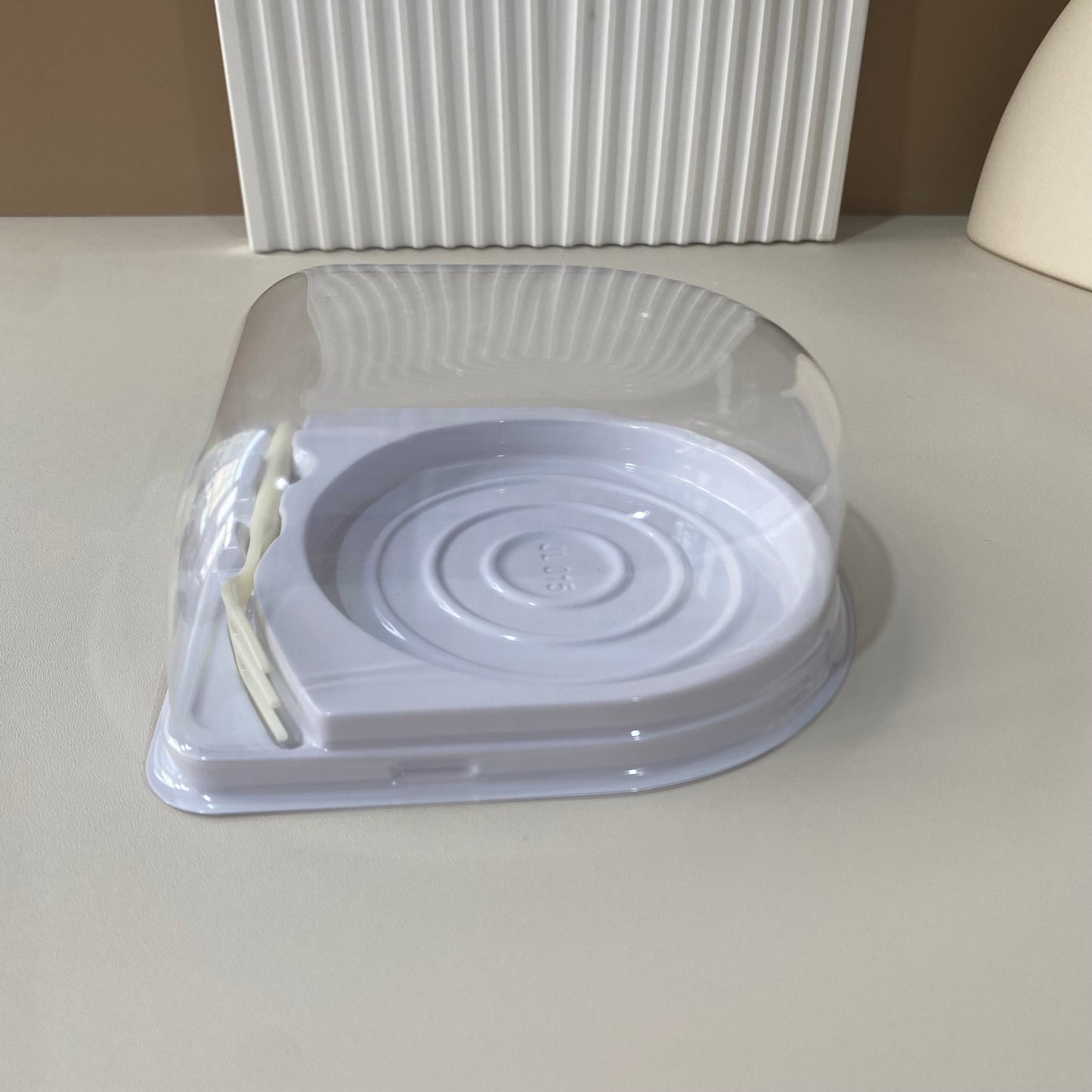 100 juegos de cúpulas de plástico para postres con tenedor