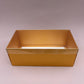 10PCS Rectangle Gold Paper Base Pastry Box With Clear Lid