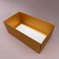10PCS Rectangle Gold Paper Base Pastry Box With Clear Lid