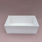 10PCS Rectangle White Paper Base Pastry Box With Clear Lid