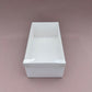 10PCS Rectangle White Paper Base Pastry Box With Clear Lid