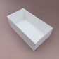 10PCS Rectangle White Paper Base Pastry Box With Clear Lid