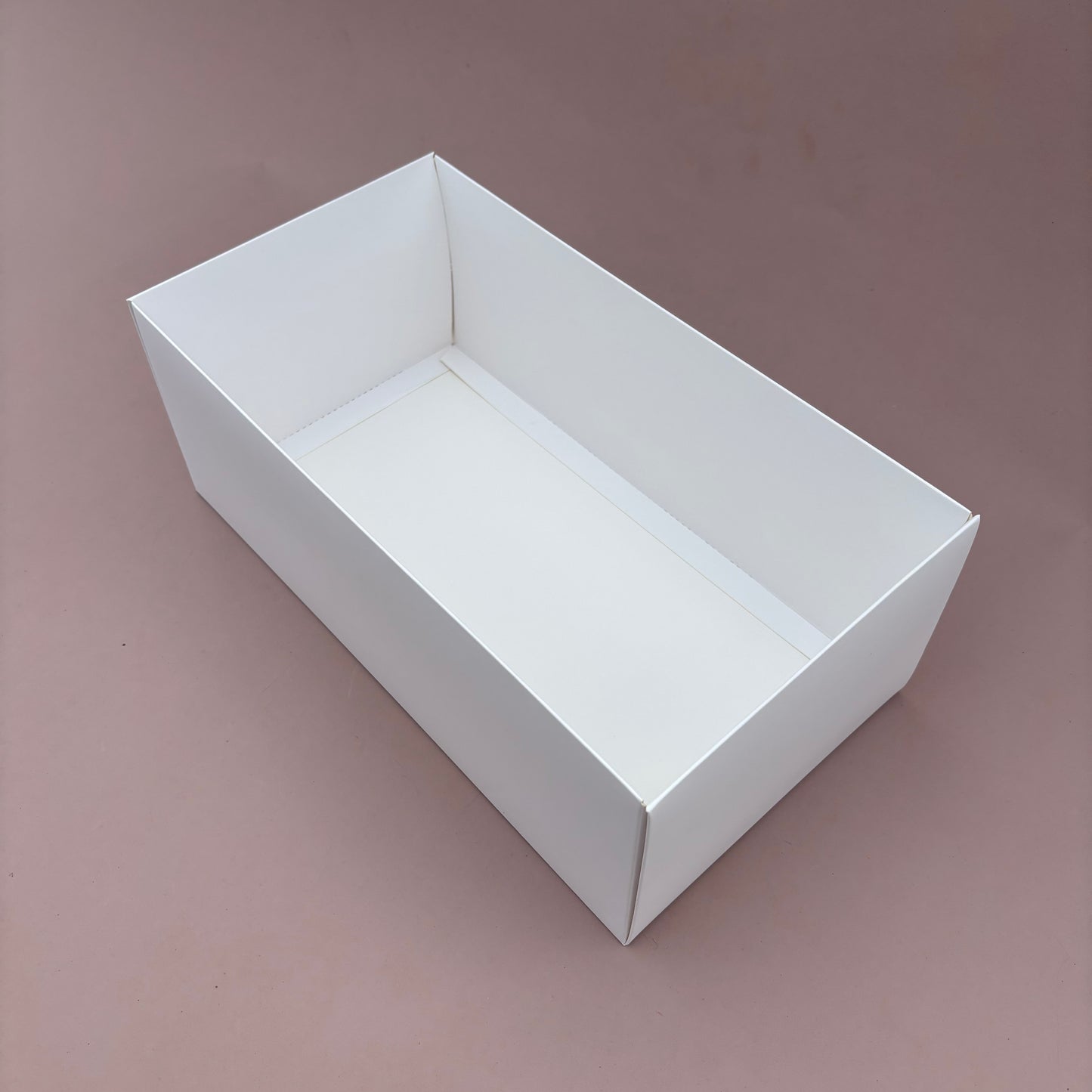 10PCS Rectangle White Paper Base Pastry Box With Clear Lid