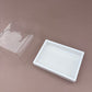 10PCS White Paper Base Clear Cover Box for Dessert Sweet Pastry - Small
